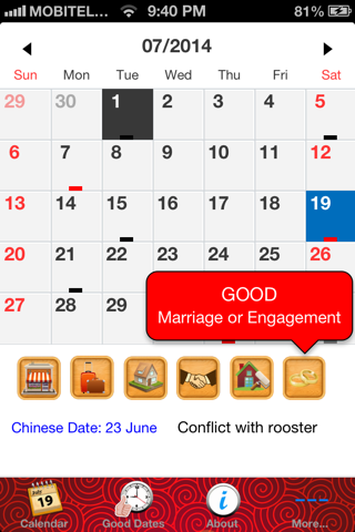 FengShui Calendar Secret screenshot 2