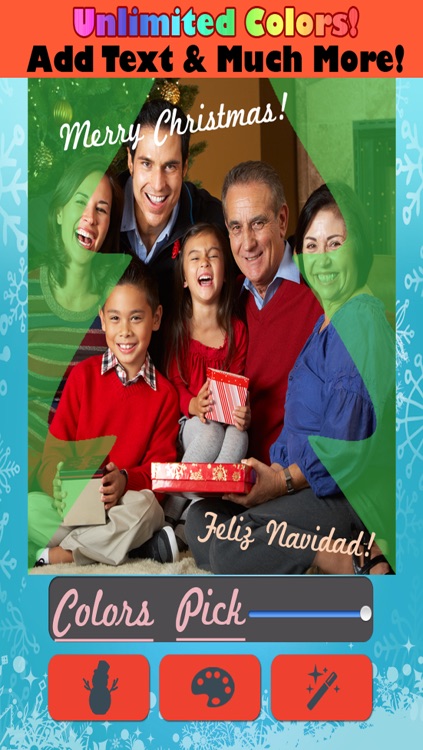 Christmas Frames - Snap Holiday Pics & Frame Photos With Santa, Snowflake, Reindeer, Snowman & More Festive Shapes! Free