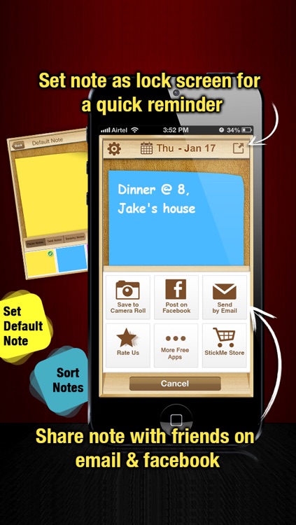 StickMe Notes - Beautiful Checklist Reminder - ToDo Task Lists & Personal Sticky Notepad Application With Alarm screenshot-4