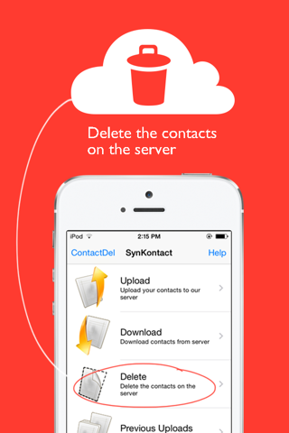 Synkontact: easy transfer contacts between mobile device screenshot 3