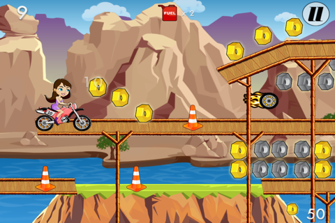 Cross the Bridge - Extreme Bike Riding Survival Arcade (Long Mountain Trail Gear) screenshot 2