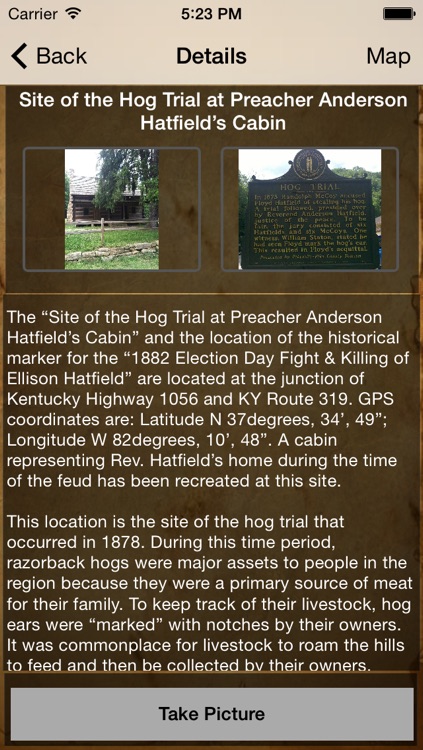 Hatfield & McCoy Feud Tour App screenshot-3