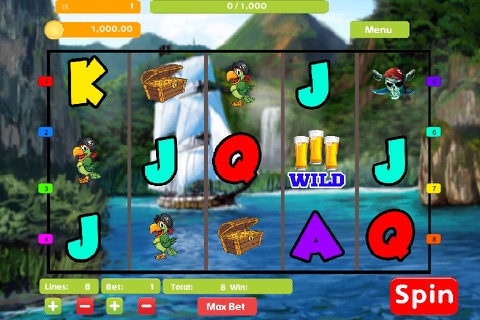 Pirate Ship Kings Las Vegas Poker Slot Machine in Lucky Win Big Jackpot Casino screenshot 3