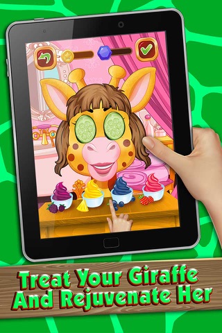 Giraffe Spa and Salon - Free makeup game, Offering baby girls and boys to groom and style their cute pets for fun screenshot 3