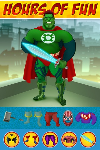 Create Your Own Superheroes - Fun Dressing Up Game - Advert Free Version screenshot 2