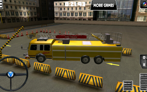 Fire truck driver - 3D parking screenshot 3