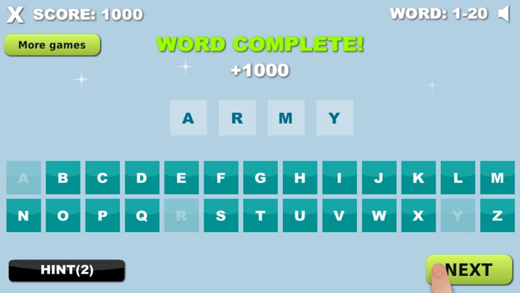 1 Word 10 Tries - Free Word Search Game