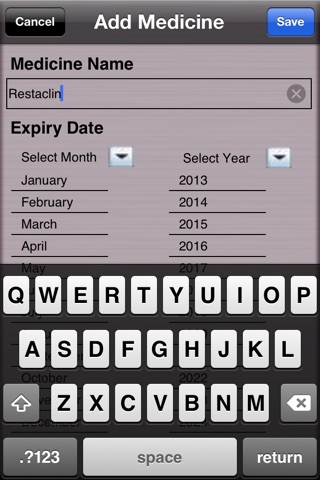 Medicines Expiry Reminder Lite screenshot 2