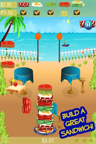 Stack It Sky High Sandwich Maker Building Game FREE. screenshot 2