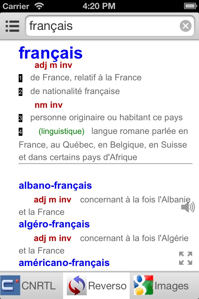 Tout Dictionnaire Français screenshot 2