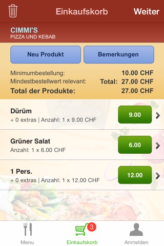 Cimmi's Pizza und Kebab GmbH screenshot 4