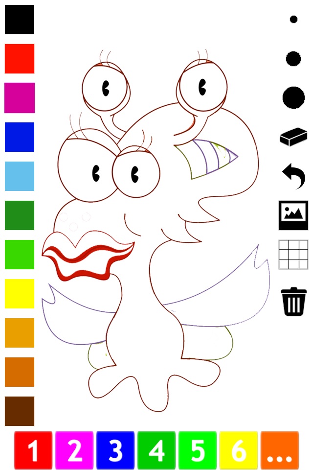 A Monster Coloring Book for Children: Learn to color and draw monsters screenshot 4