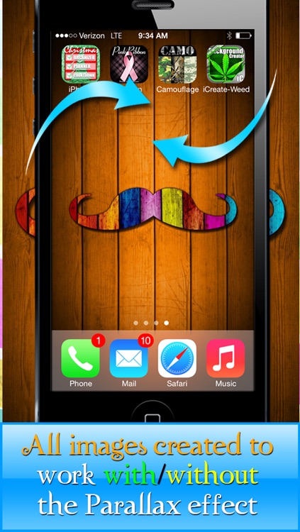 Mustache Mania for iOS7! - FREE HD Theme and Wallpaper Creator