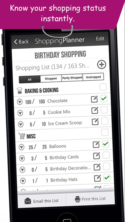 Shopping Planner - Grocery List Items Organizer screenshot-3