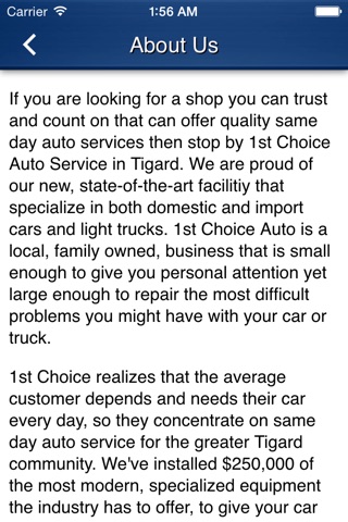 1st Choice Auto Service Tigard screenshot 3