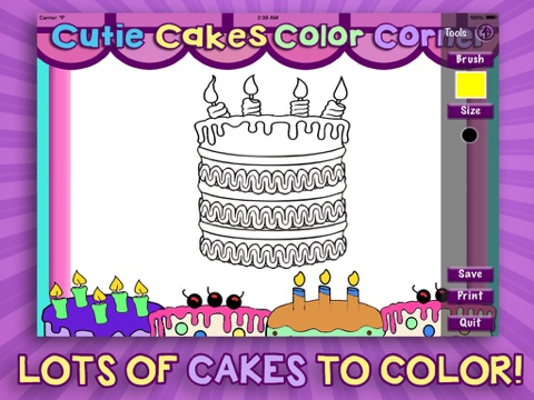 Cutie Cake Color Corner - Free Coloring Book screenshot 4