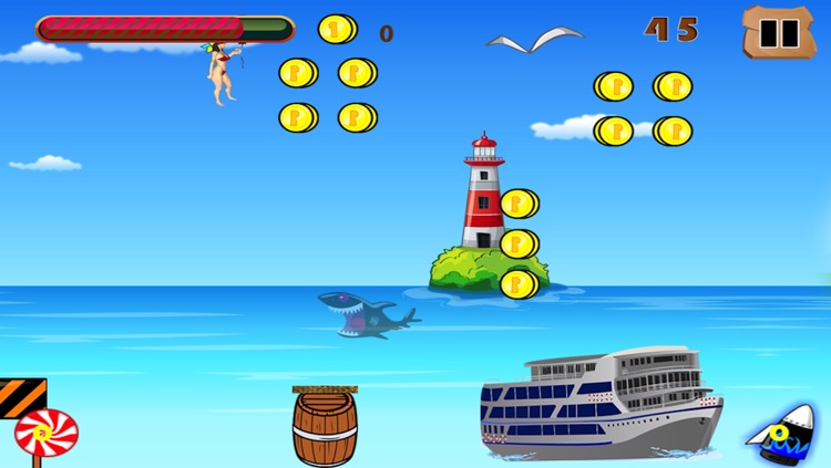 Bikini Beach Shark Jump Escape screenshot-4