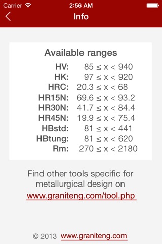 Hardness Converter 1.0 screenshot 3