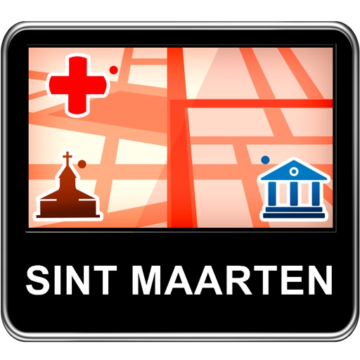 Sint Maarten Vector Map - Travel Monster