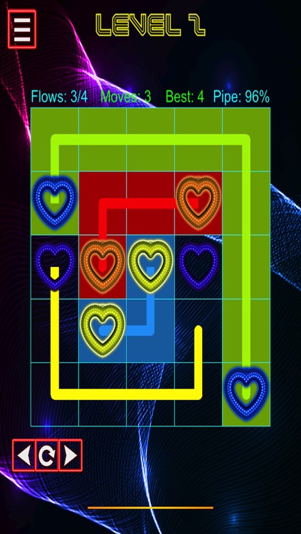 Neon Heart Pipe Lines