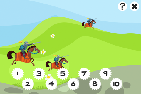 123 Count-ing Game-s For Baby-s & Kid-s: Free Learn-ing Number-s with Knight-s screenshot 3