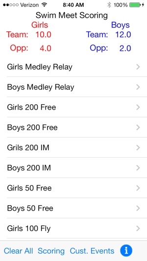 Swim Meet Scoring Plus(圖1)-速報App