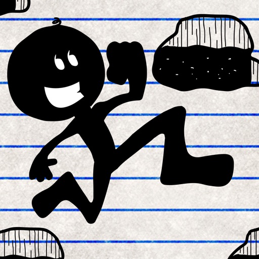 Stickman Sprinter Dash - Impossible platform geometry while running a marathon as a doodle runner