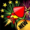 Firecracker Shooter - by 5-Star-Apps.com for iPhone! Fireworks Flying Shooting Game! Super for Kids! Get it FREE on iTunes App Store!