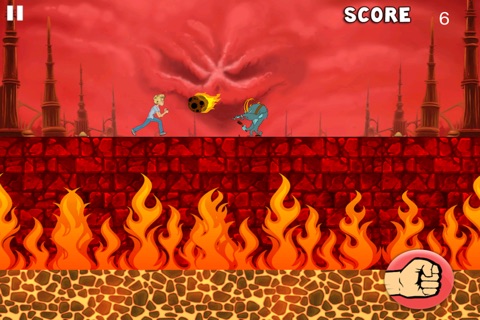 Hellfire Escape! - Extreme Running Man Dash- Free screenshot 3