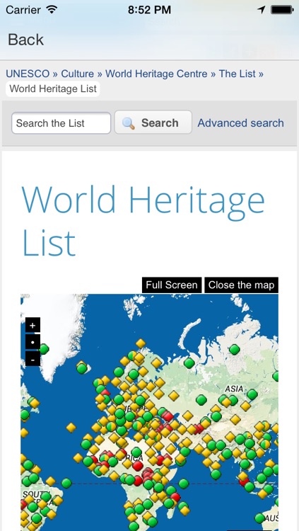 World Heritage Map screenshot-3