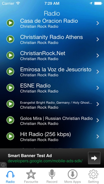 Christian Rock Music Radio Recorder