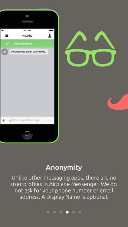 Airplane Messenger - Secure and Anonymous Offline Messaging via Peer-to-Peer Wireless and Ultrasound screenshot-3