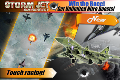 Aerial Jet Shooting War: FREE Air Combat Fighter Sim Game HD screenshot 3