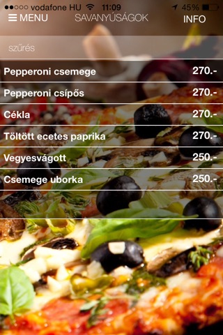 Szigetköz Pizza screenshot 4