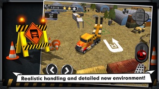 Trucker: Construction Parking Simulator - realistic 3D lorry and truck driver free racing game Screenshot 3
