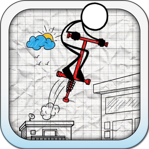 Pogo-Stick Jumper (Mega Endless Stick-man Adventure Game for Boys, Girls & Kids) icon