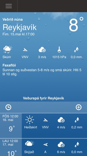 Veðrið á Íslandi(圖1)-速報App