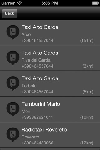 Taxi Trentino screenshot 2