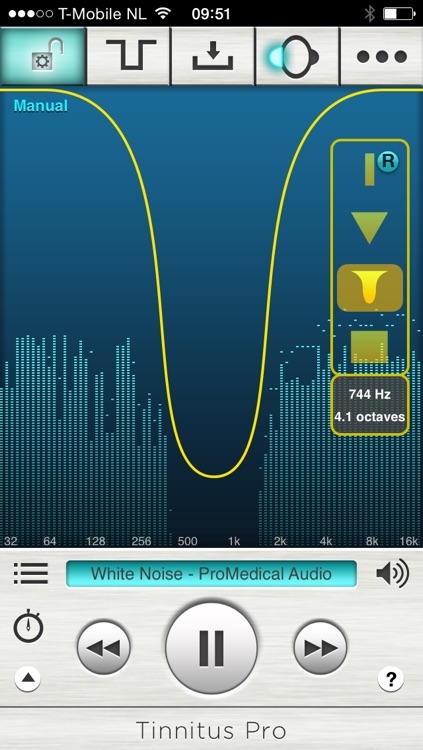 Tinnitus music app - Search