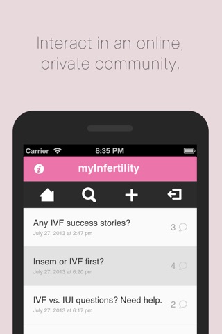 myInfertility - Infertility Options & Private Community screenshot 3