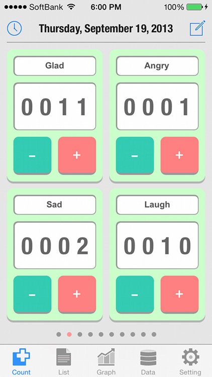 Count Log - 40 counters