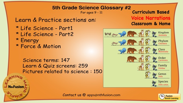 5th Grade Science Glossary # 2 : Learn a