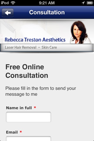 Rebecca Treston Aesthetics screenshot 2