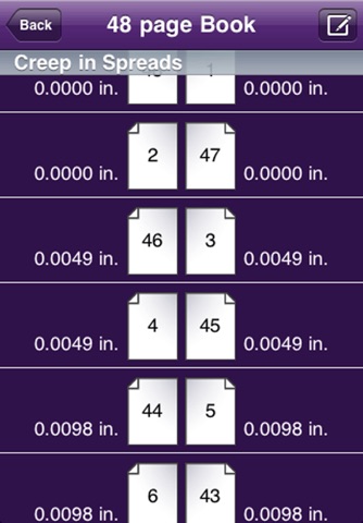 Creep/Shingling Calculator screenshot 2