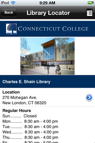 Connecticut College Libraries screenshot 4