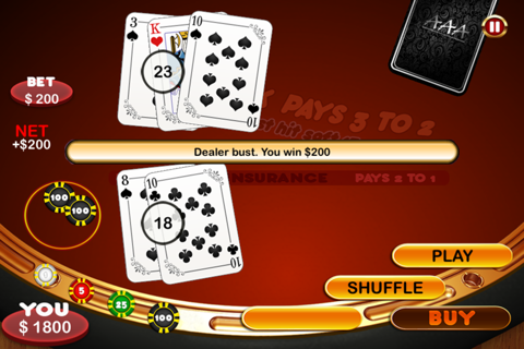 AAA Blackjack 21 Party Free screenshot 4