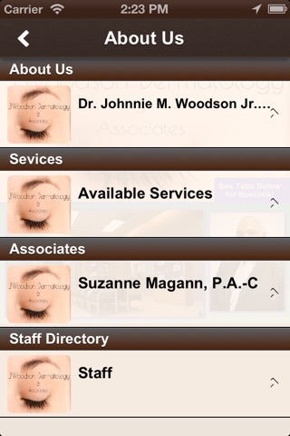 J. Woodson Dermatology screenshot 2