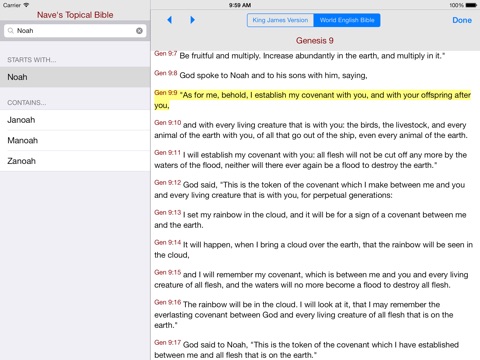 Nave's Topical Bible for iPad screenshot 3