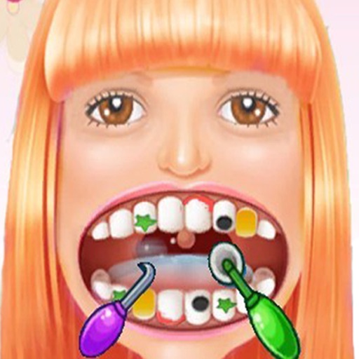 Crazy Little Dentist 2 -  Celebrity Girl Kids Games Office HD Icon
