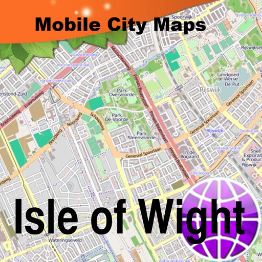 Isle of Wight Street Map. icon